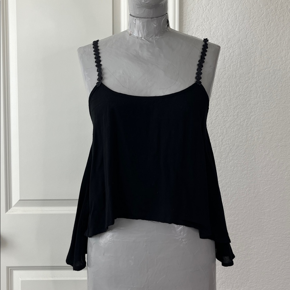 Tobi Heart Strap Swing Tank Top Trapeze High Low